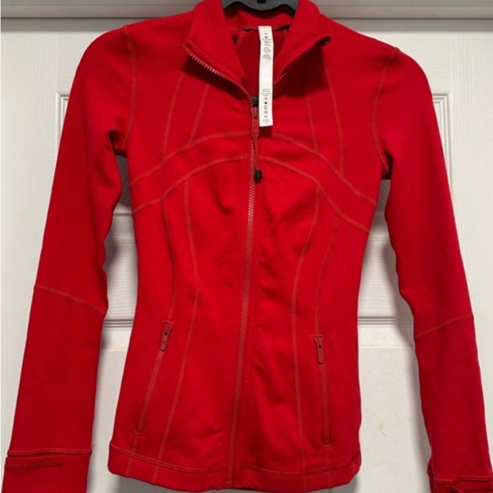 Lululemon Red Define Jacket Size 0